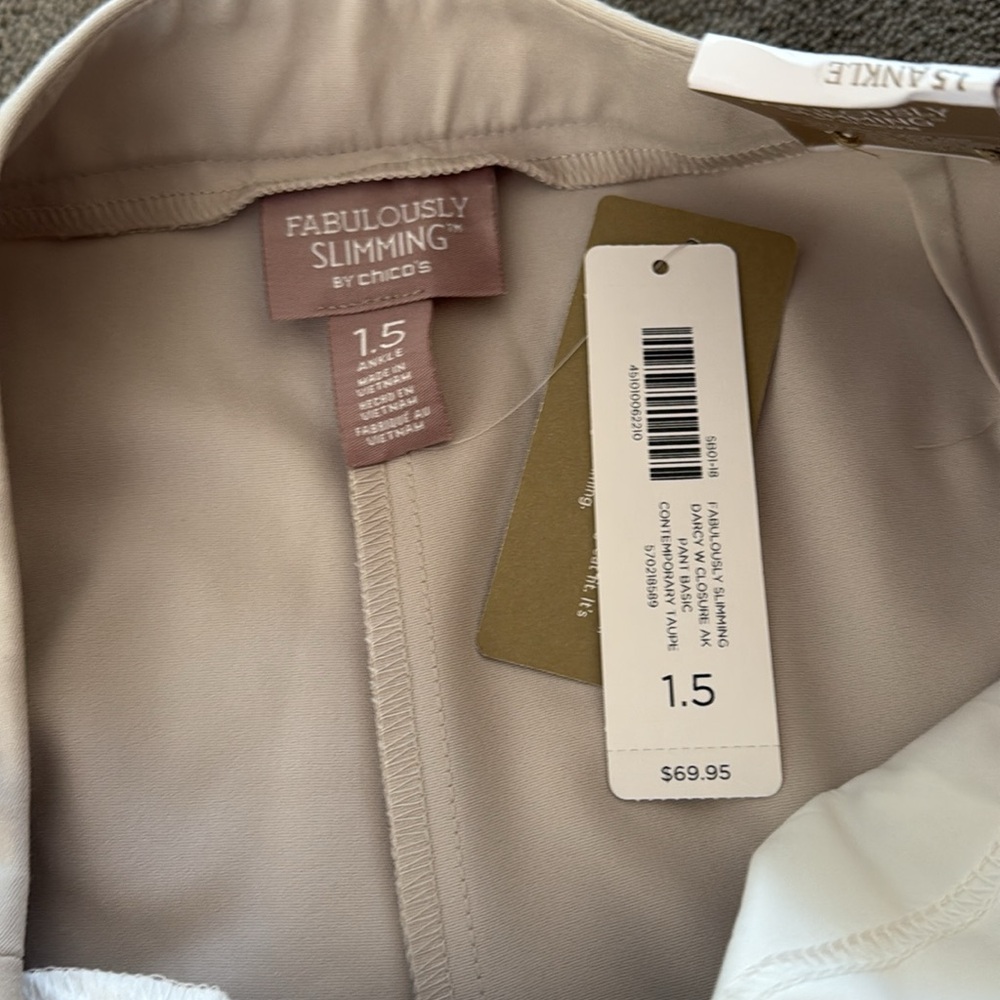 Chicos Slimming Tan Trousers - Picture 3 of 4